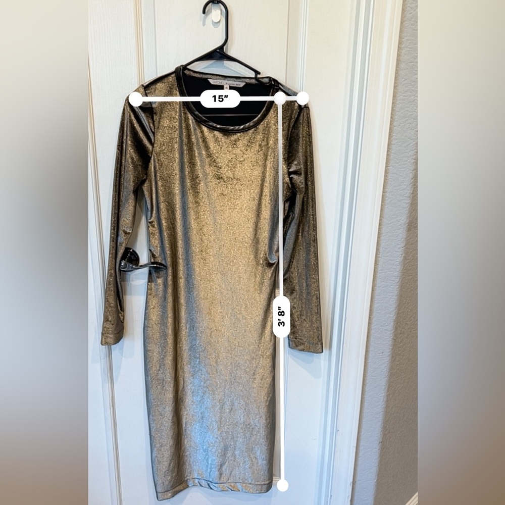 Rachel Roy gold sparkly dress